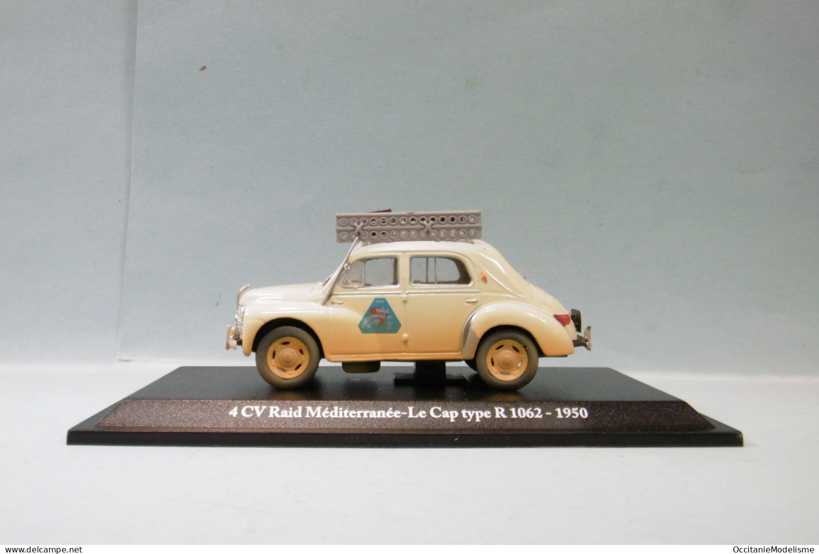 Eligor / Altaya - RENAULT 4 CV RAID Méditerranée - Le Cap 1950 4CV 1/43 - Eligor