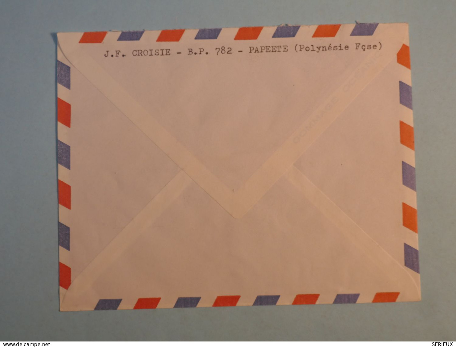 DB15 POLYNESIE   BELLE LETTRE  1967 PAPEETE A LYON  FRANCE +PA 15F +AFF. PLAISANT+++ - Covers & Documents
