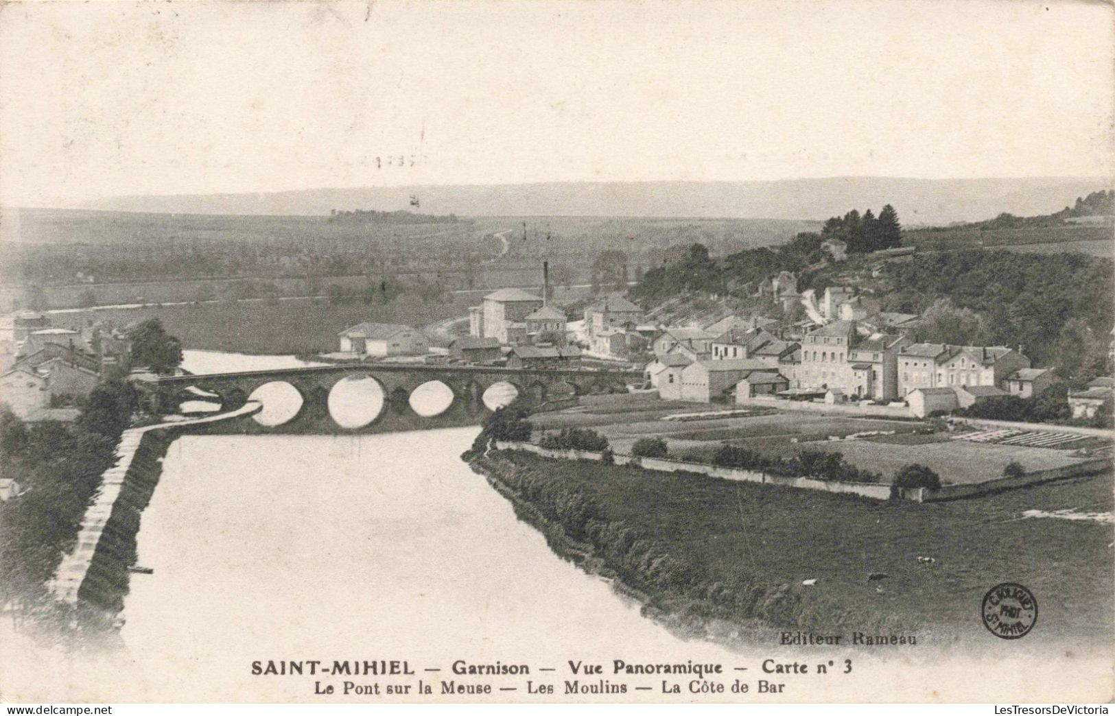 FRANCE - Saint Mihiel - Garnisson - Vue Panoramique - Carte N°3 - Carte Postale Ancienne - Saint Mihiel
