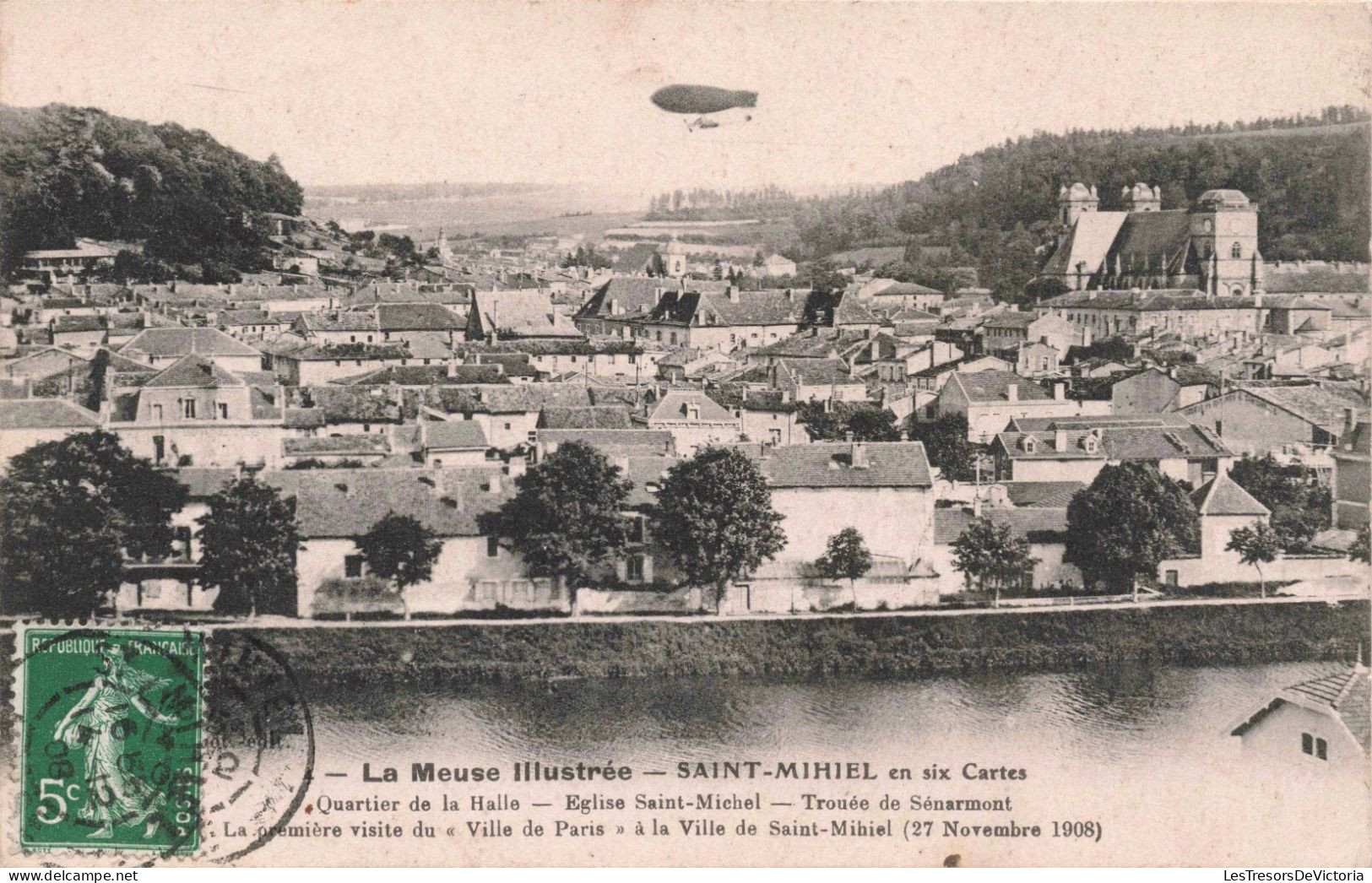 FRANCE - Saint Mihiel - Quartier De La Halle - Eglise Saint Michel - Trouée De Sénarmont - Carte Postale Ancienne - Saint Mihiel