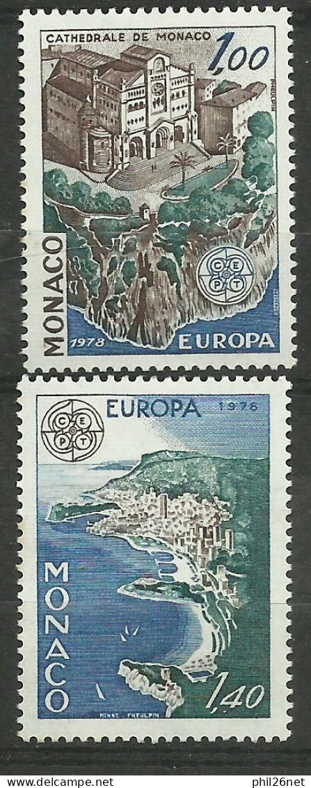 Monaco  N° 1139  Et 1140 Europa  1978    Neufs  *  *     B/TB   Voir Scans  Soldé ! ! ! - 1978