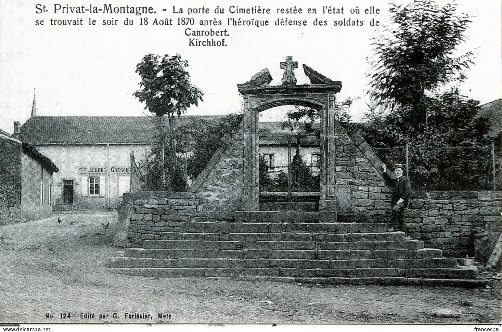 1286 - LORRAINE - St. PRIVAT LA MONTAGNE - La Porte Du Cimetière - Lorraine