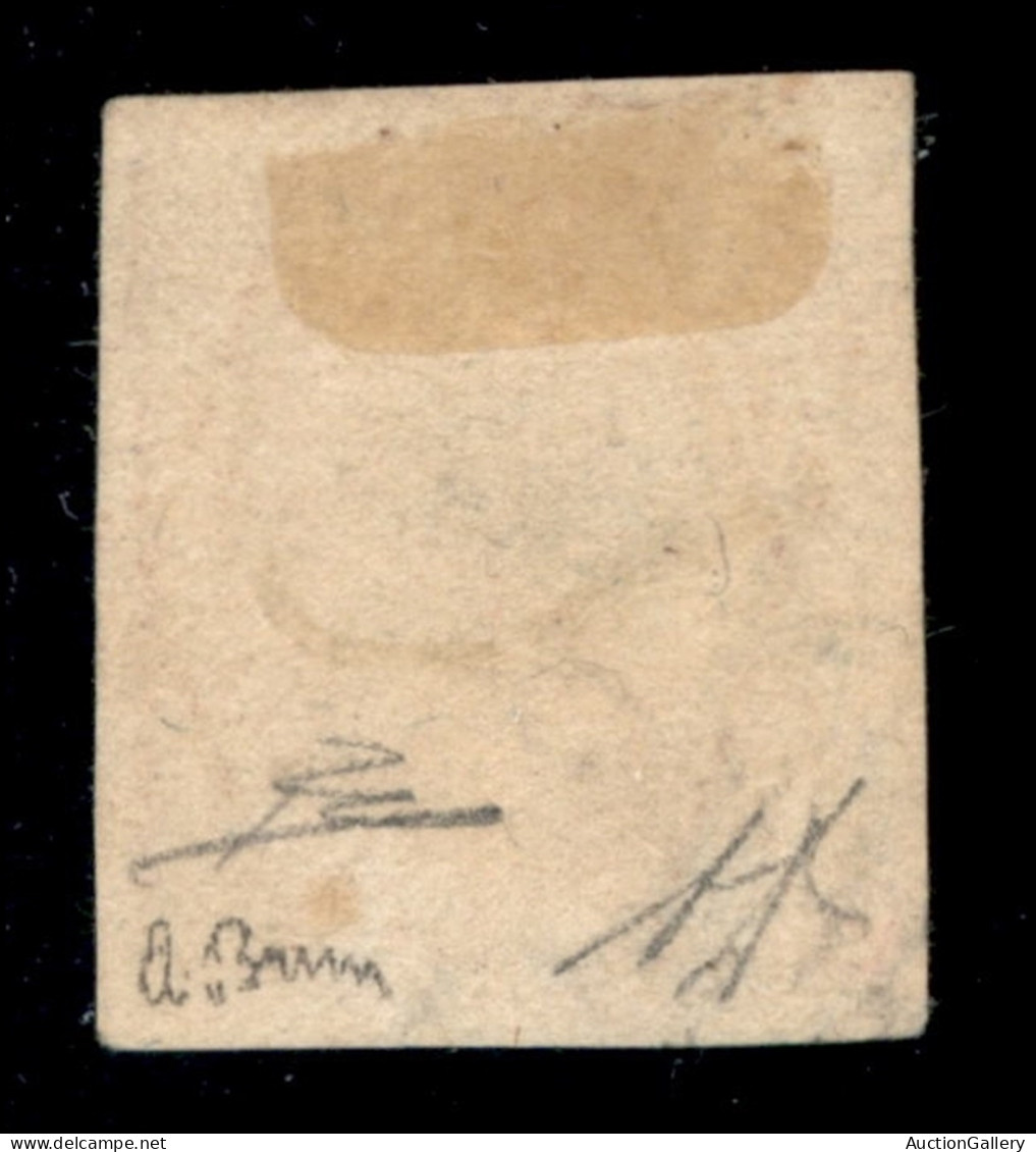 Antichi Stati Italiani - Napoli - 1858 - 10 Grana Carminio Rosa (11) - II Tavola - Usato - Cert. R. Diena - Sonstige & Ohne Zuordnung