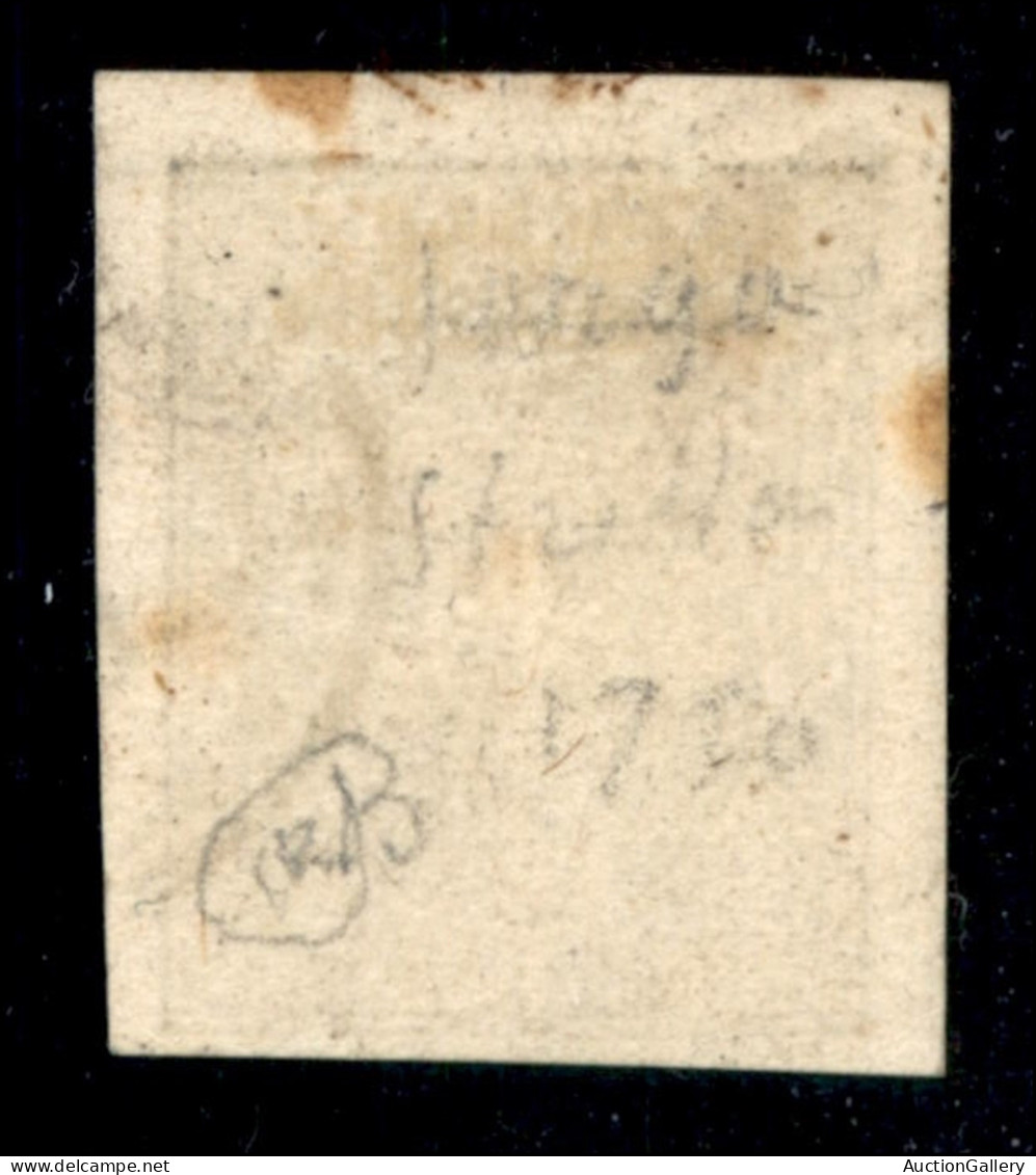 Antichi Stati Italiani - Parma - 1852 - 10 Cent (2 - Nero Intenso) Usato - Angolo Di Foglio Con Vicino A Sinistra - Sonstige & Ohne Zuordnung