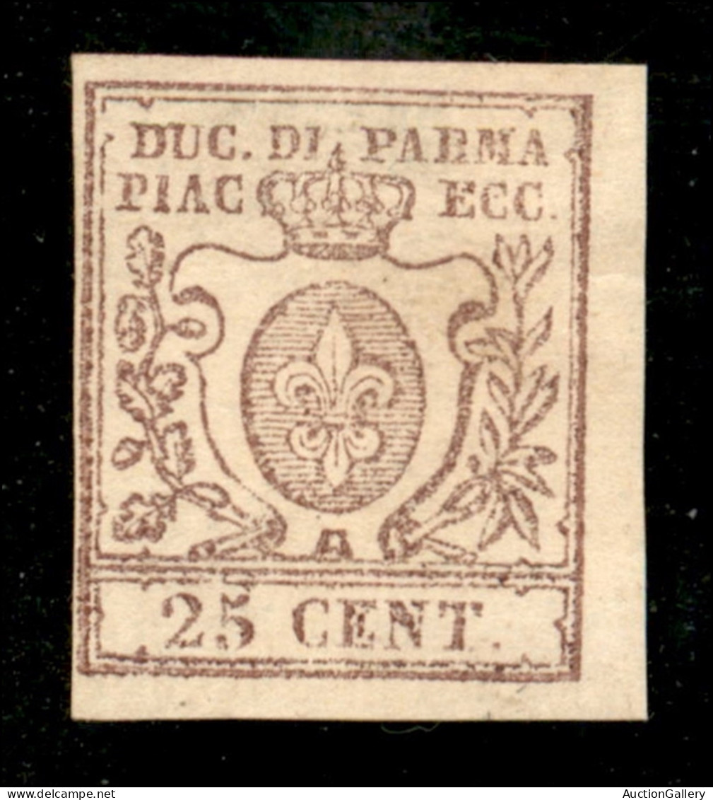 Antichi Stati Italiani - Parma - Governo Provvisorio - 1857 - 25 Cent (10) - Margini Integri - Senza Gomma - Altri & Non Classificati