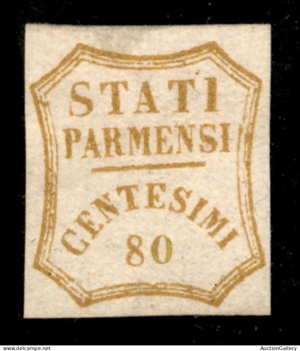 Antichi Stati Italiani - Parma - Governo Provvisorio - 1859 - 80 Cent (18) - Gomma Recuperata (rigommato) - Valutato Sen - Sonstige & Ohne Zuordnung