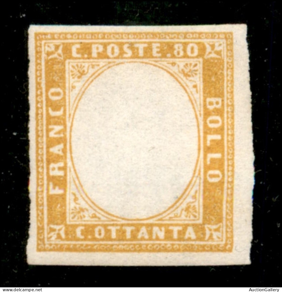 Antichi Stati Italiani - Sardegna - 1862 - Senza Effigie - 80 Cent (17Da) - Gomma Integra - Sonstige & Ohne Zuordnung