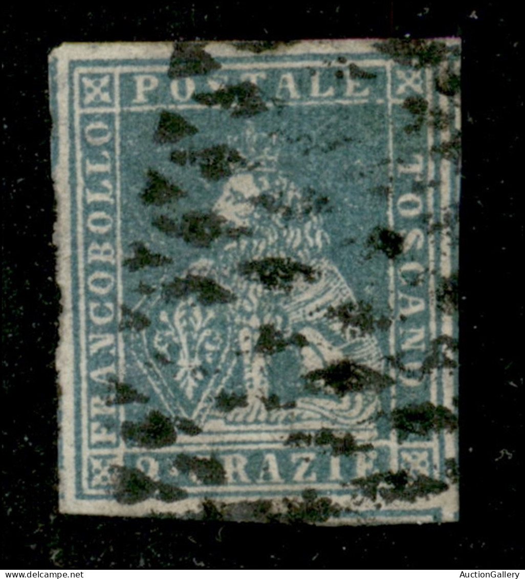 Antichi Stati Italiani - Toscana - 1851 - 2 Crazie (5e) Usato - Grandi Margini - Diena - Altri & Non Classificati