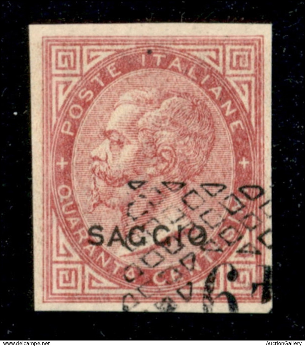 Regno - Vittorio Emanuele II - 1863 - De La Rue - 40 Cent (L20) Con Annullo Sperimentale - Gomma Originale - Other & Unclassified