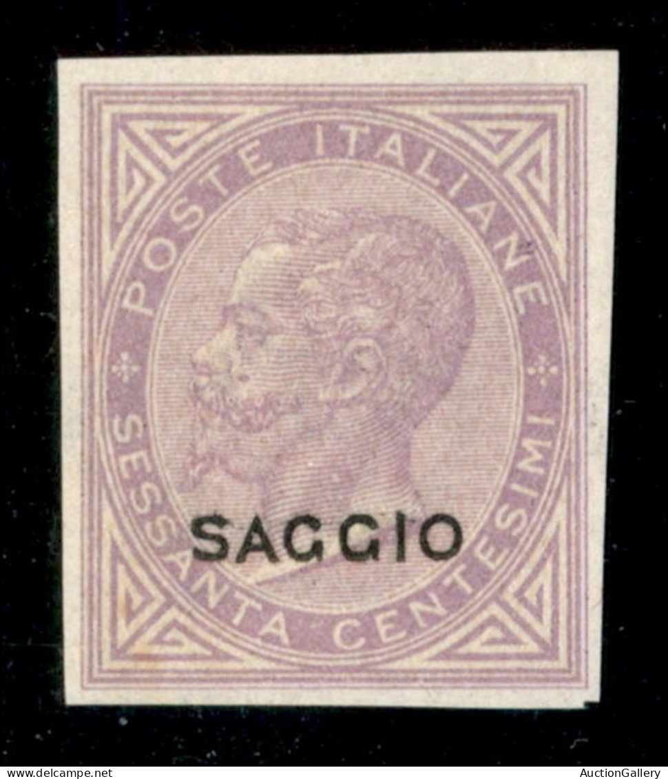 Regno - Vittorio Emanuele II - 1863 - De La Rue - 60 Cent (L21) Non Dentellato - Gomma Integra (390) - Sonstige & Ohne Zuordnung