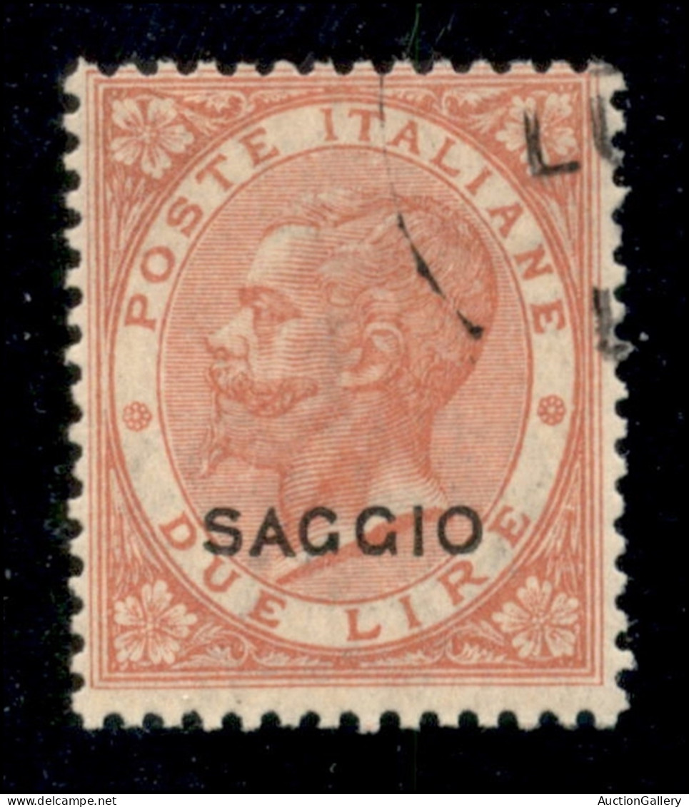 Regno - Vittorio Emanuele II - 1863 - De La Rue - 2 Lire (L22) Con Annullo Sperimentale - Andere & Zonder Classificatie