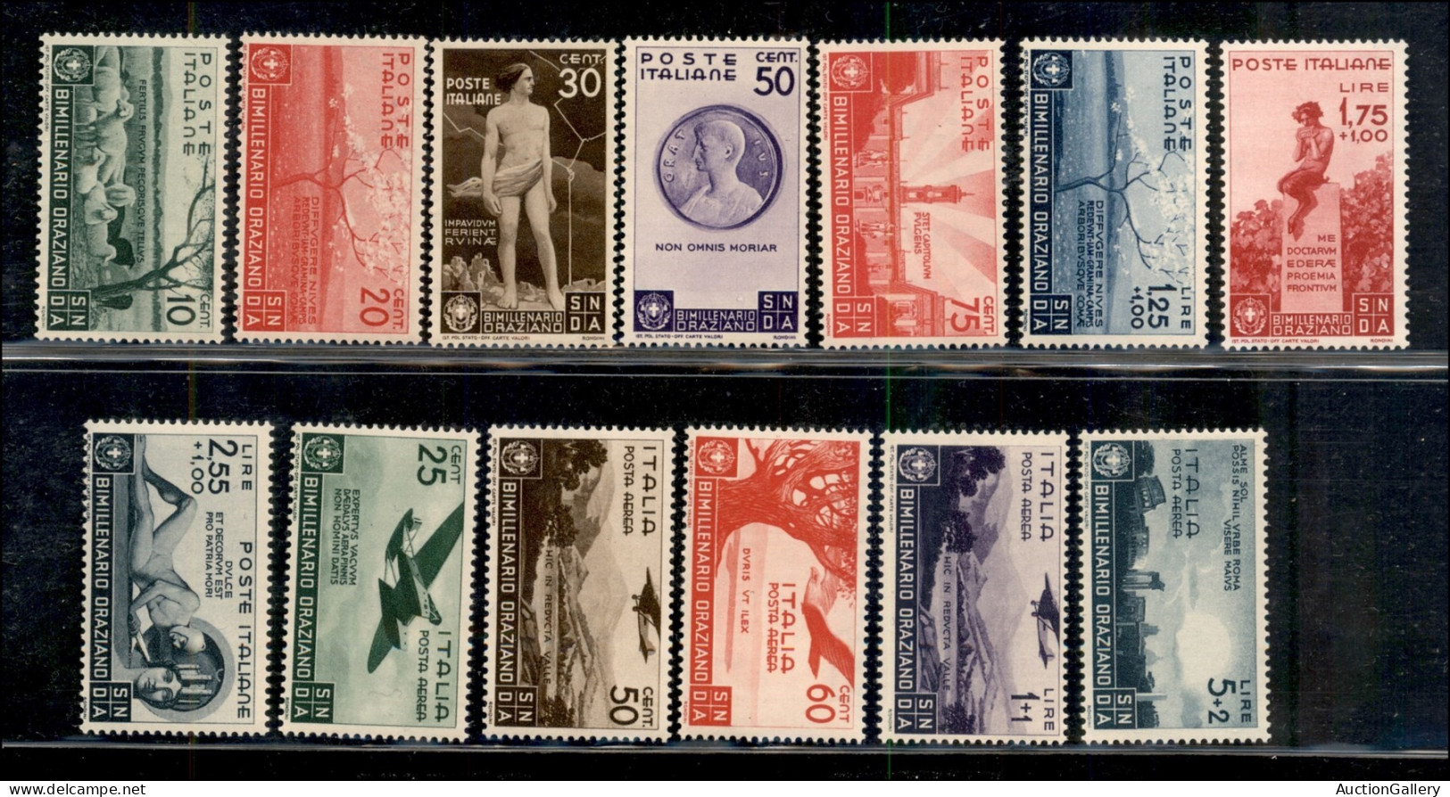 Regno - Vittorio Emanuele III - 1936 - Orazio (398/405 + Aerea 95/99) - Emissione Completa - Gomma Integra - Sonstige & Ohne Zuordnung