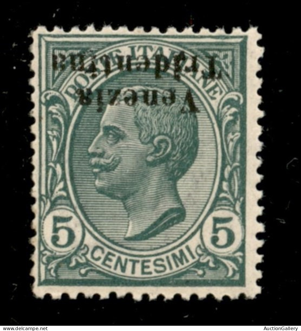 Occupazioni I Guerra Mondiale - Trentino-Alto Adige - 1918 - 5 Cent (21aa) Con Soprastampa Capovolta - Gomma Integra (45 - Sonstige & Ohne Zuordnung