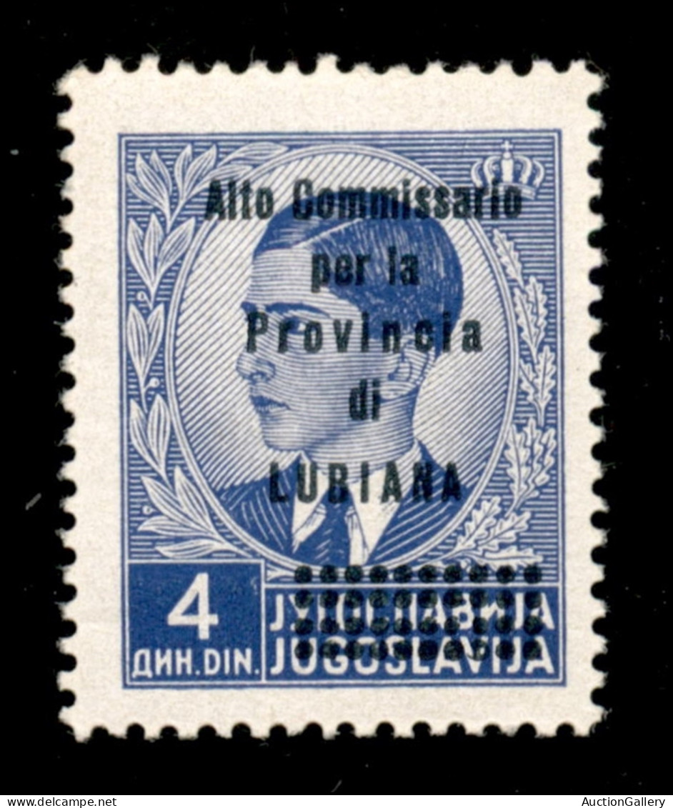 Occupazioni II Guerra Mondiale - Lubiana - 1941 - 4 Din Alto Commissariato (48) - Gomma Integra (600) - Autres & Non Classés