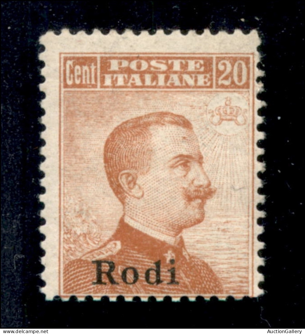 Colonie - Egeo - Rodi - 1917 - 20 Cent Michetti (10) - Gomma Integra - Autres & Non Classés