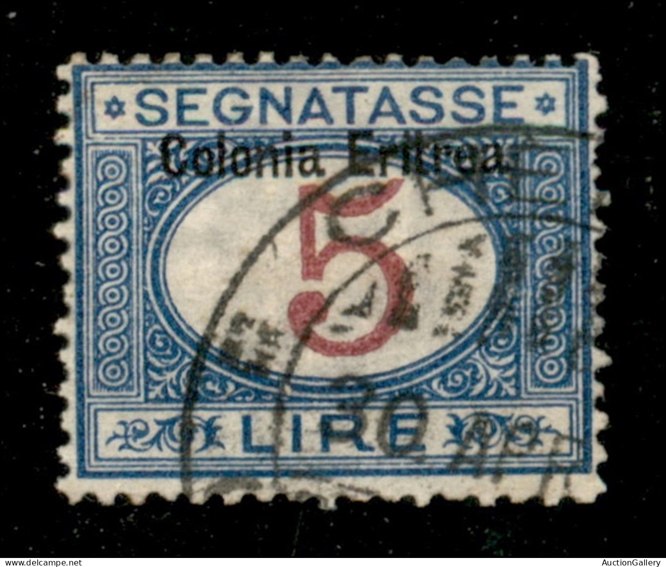 Colonie - Eritrea - 1903 - 5 Lire (10) Usato - Diena - Andere & Zonder Classificatie