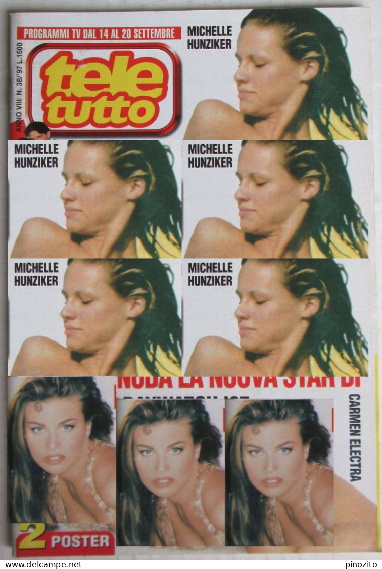 TELETUTTO 38 1997 Michelle Hunziker Vanitova Carmen Electra Cristina Quaranta - Televisie