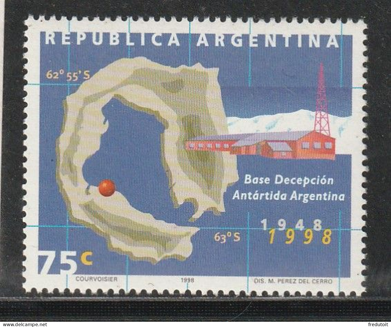 ARGENTINE - N°2038 ** (1998) Base Antarctique - Nuevos