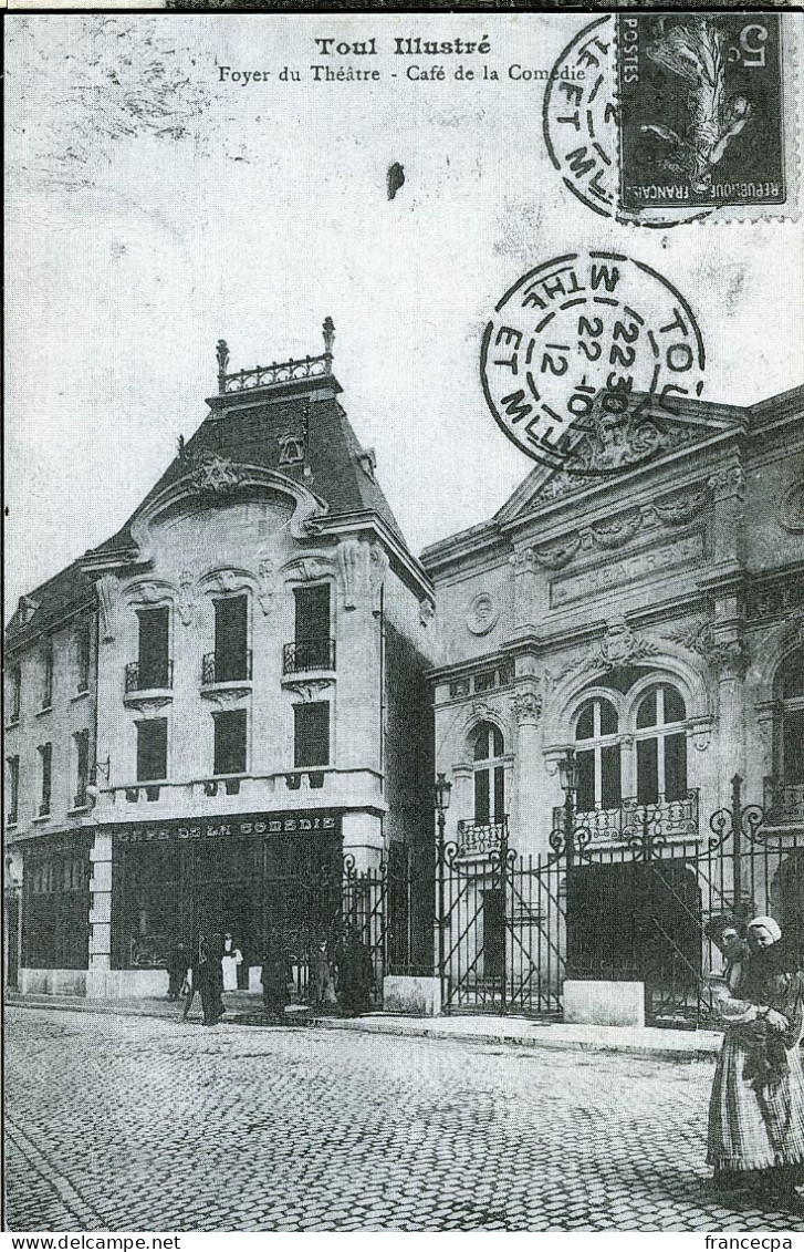 1296 - LORRAINE - TOUL - Foyer Du Théâtre - Café De La Comédie - Lorraine