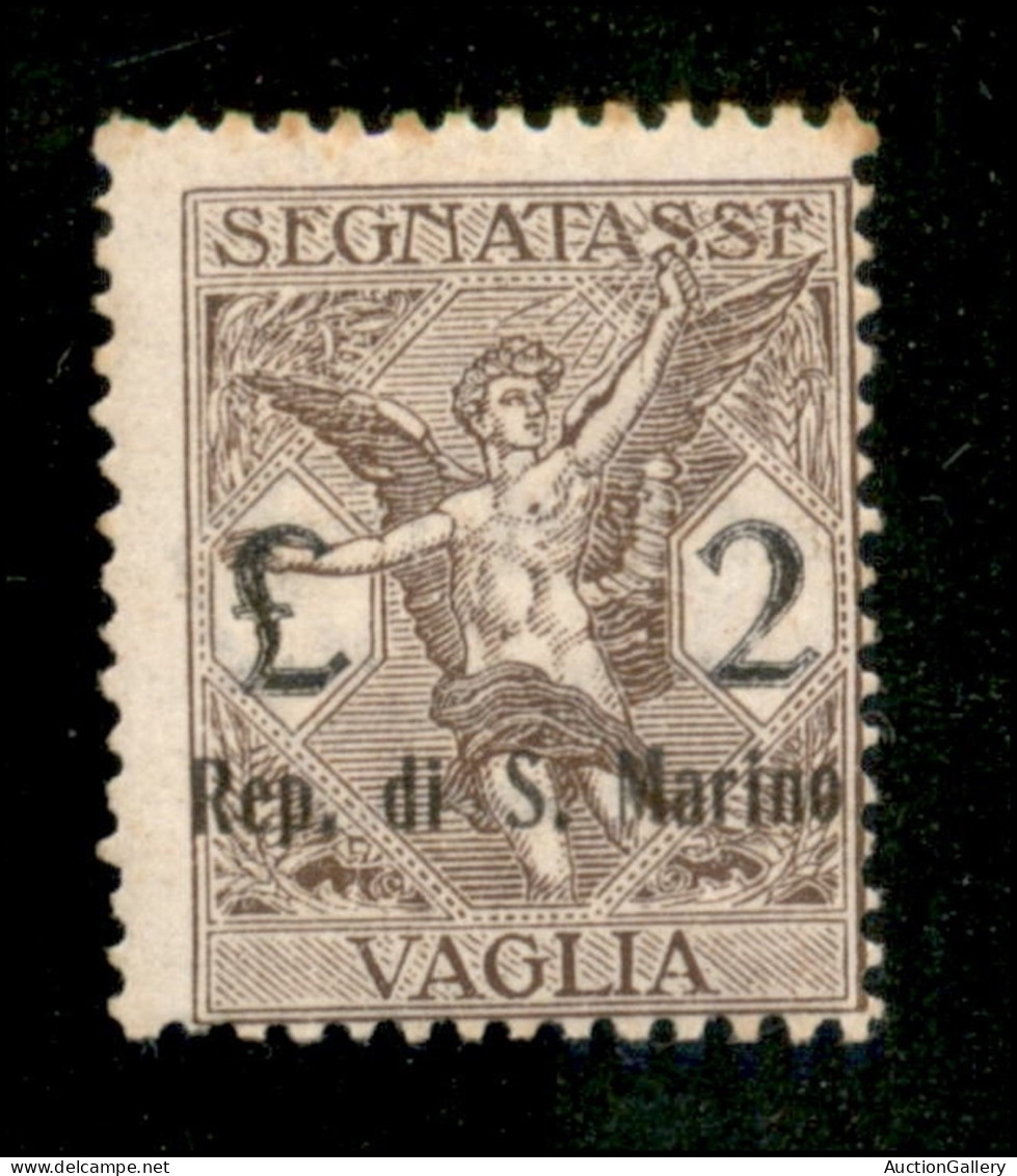 San Marino - Servizi - 1924 - 2 Lire (5) - Gomma Integra - Andere & Zonder Classificatie