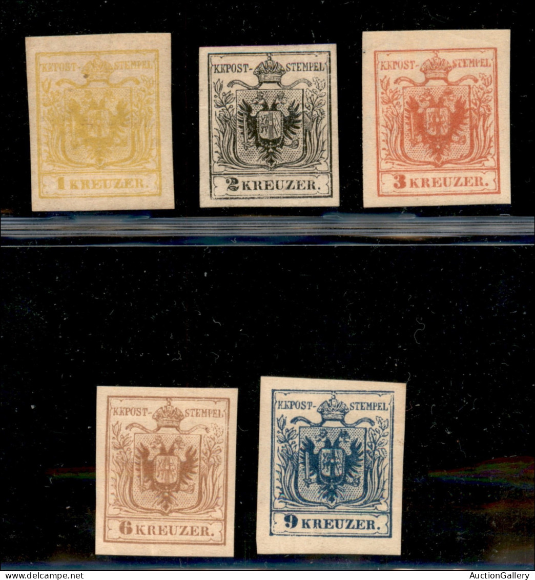 Europa - Austria - 1870 - Ristampe (1/5) - Serie Completa - Gomma Originale (2 Kreuzer Senza Gomma) - Molto Belle - Other & Unclassified