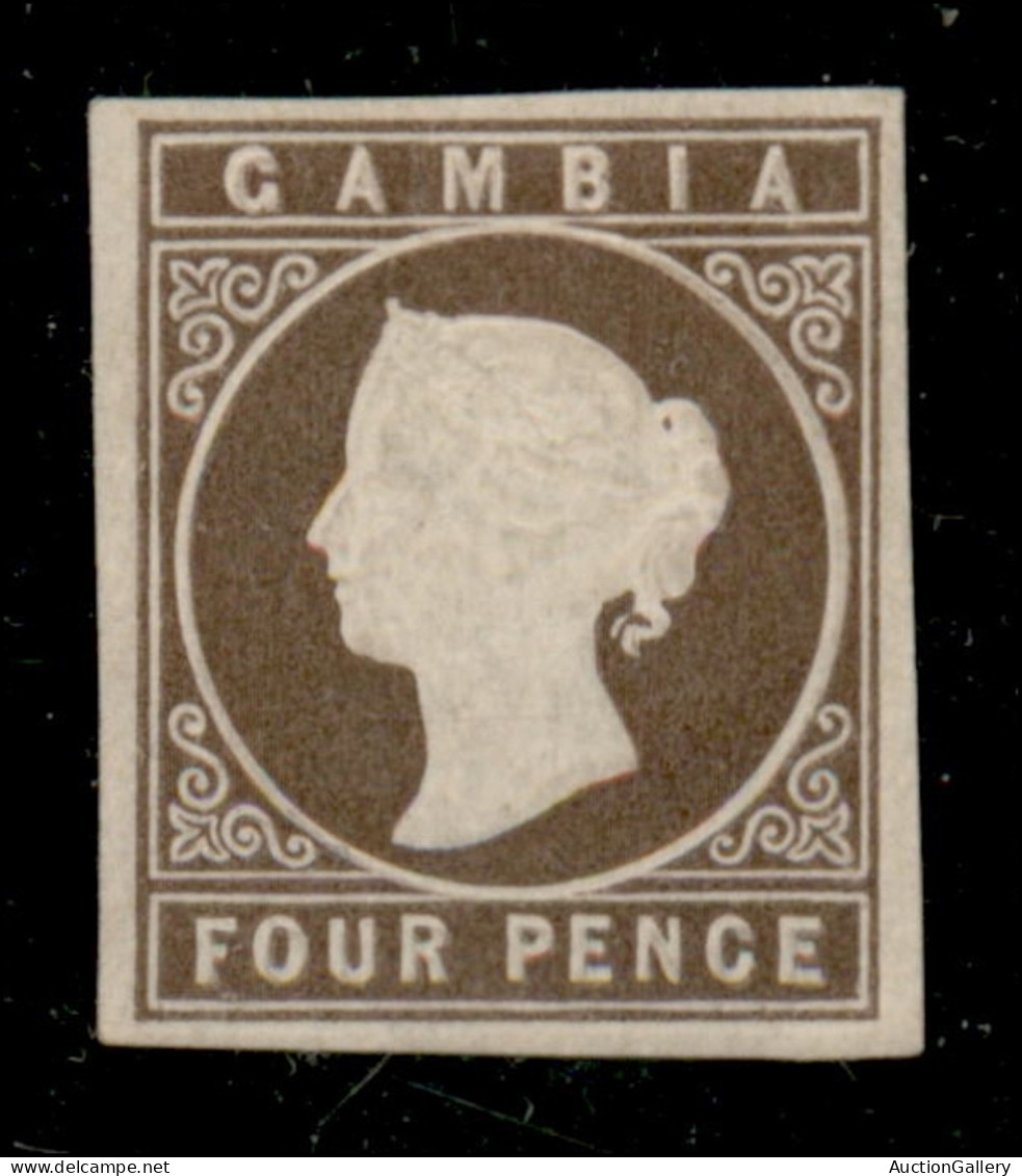 Oltremare - Gambia - 1869 - 4 Pence (1) - Senza Gomma - Autres & Non Classés