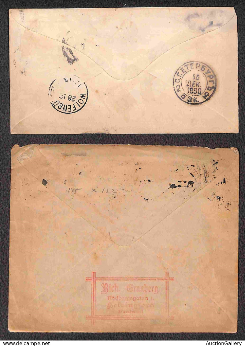 Oltremare - Russia - Russia/Finlandia - 1881/1915 - Sei cartoline postali (una nuova) + 2 buste postali del periodo (due