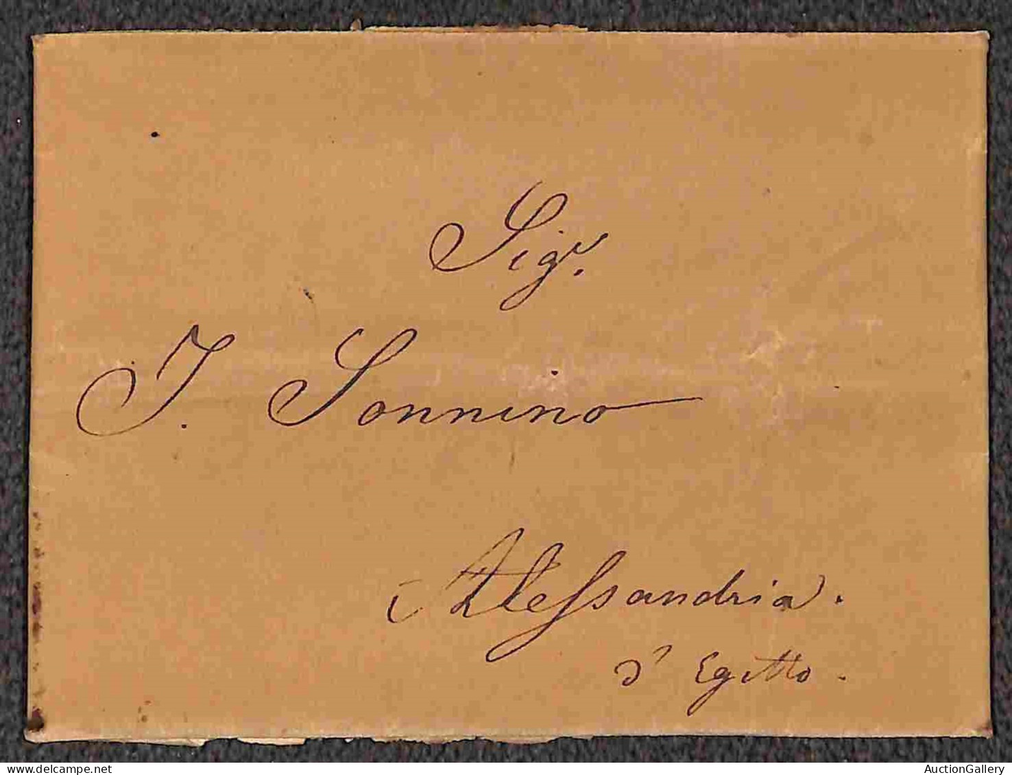 Prefilateliche E Documenti - Italia - Fumigate - Due Lettere Per Alessandria D'Egitto Da Trieste (1835) E Livorno (1840) - Sonstige & Ohne Zuordnung