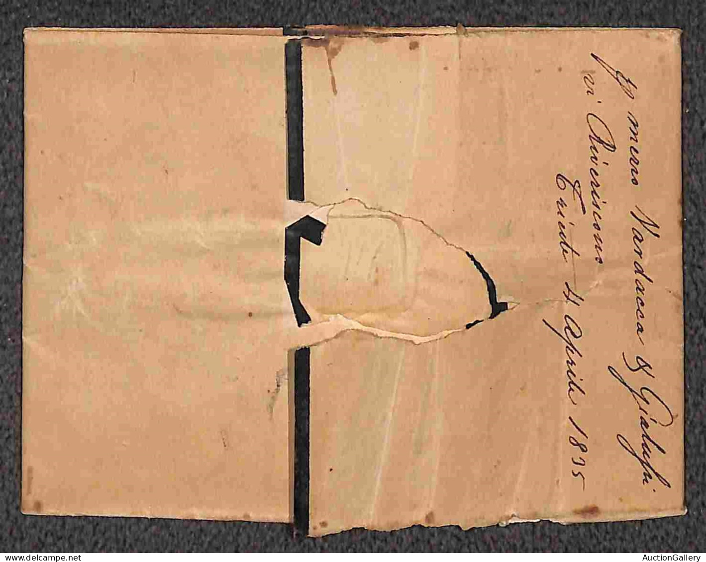 Prefilateliche E Documenti - Italia - Fumigate - Due Lettere Per Alessandria D'Egitto Da Trieste (1835) E Livorno (1840) - Autres & Non Classés