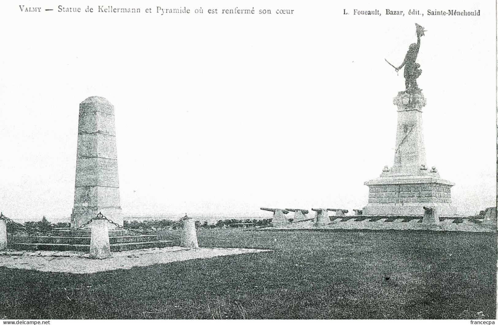 1298 - LORRAINE - VALMY - Statue De Kellermann Et Pyramide Ou Est Renfermé Son Cœur - Lorraine