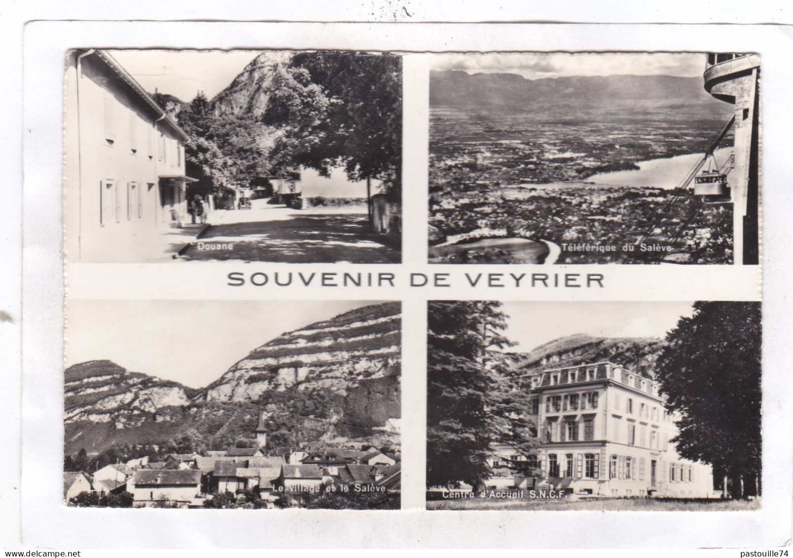 CPSM :  14 X 9  -  SOUVENIR  DE  VEYRIER - Veyrier