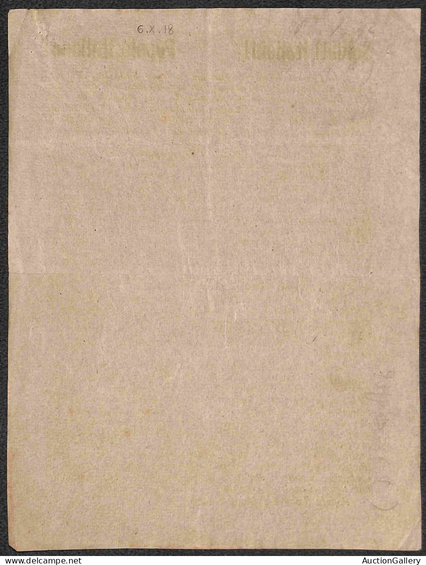 Prefilateliche E Documenti - Italia - 1918 (6 Ottobre) - Soldati Italiani! Popolo Italiano - Volantino - Autres & Non Classés