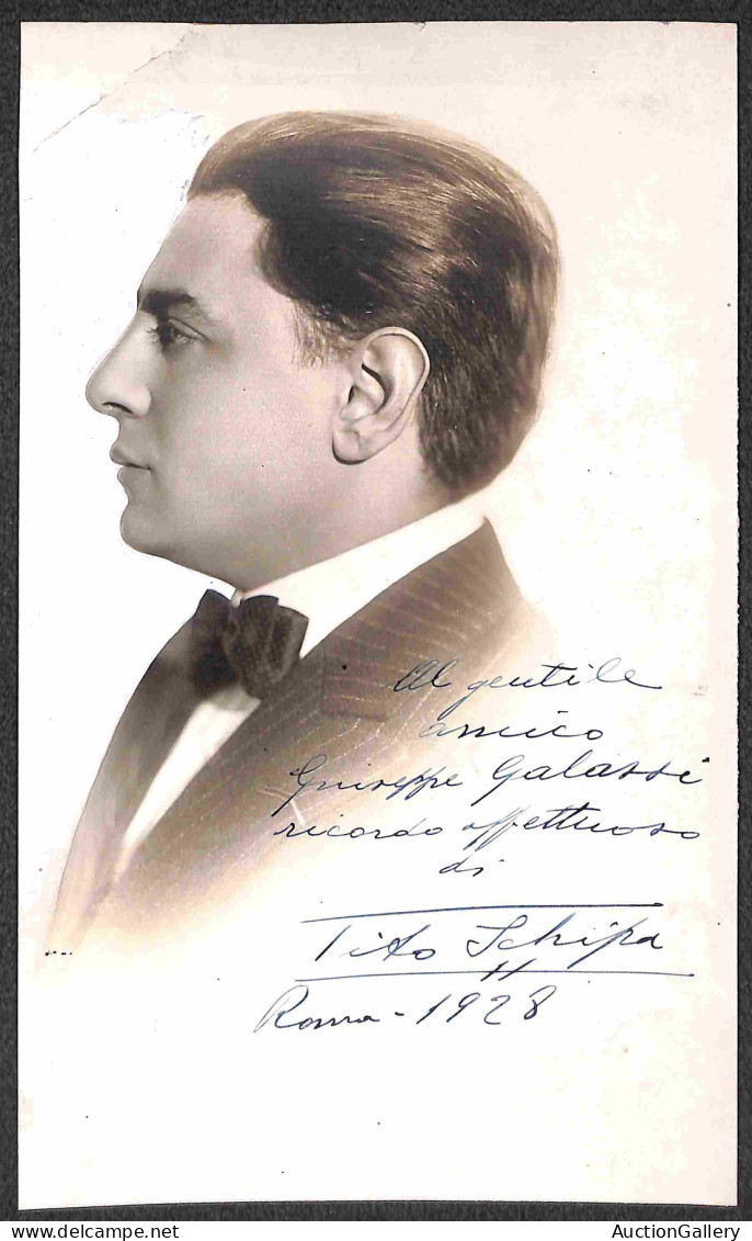 Prefilateliche E Documenti - Italia - Tito Schipa - Roma 1928 - Fotografia Con Dedica Autografa - Other & Unclassified