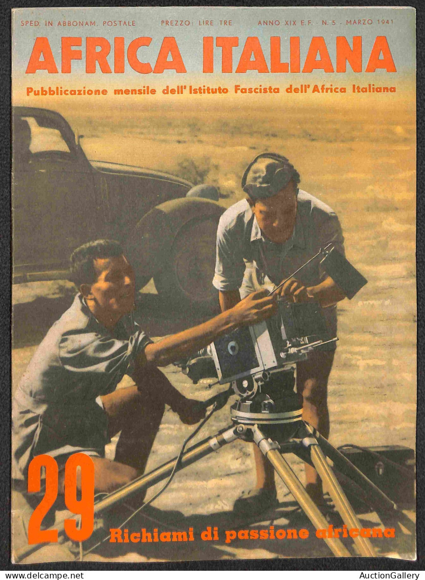 Prefilateliche E Documenti - Italia - 1941 (marzo/luglio) - Africa Italiana - Quattro Fascicoli Della Rivista (29/33 - N - Sonstige & Ohne Zuordnung