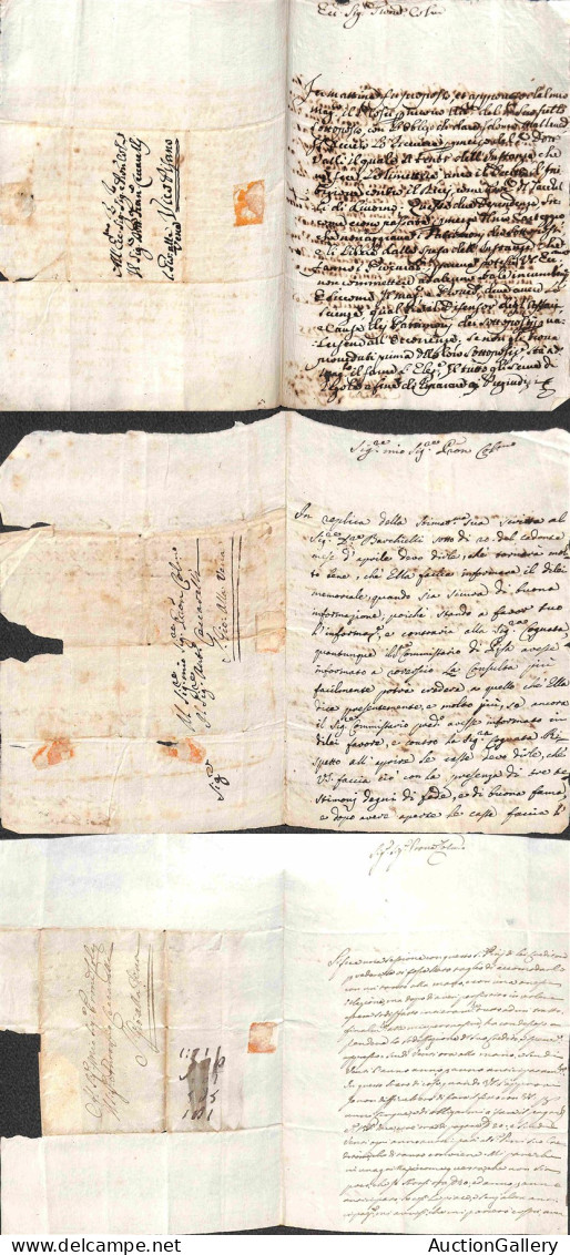 Lotti E Collezioni - Area Italiana  - PREFILATELICHE - 1731/1792 - Insieme Di 18 Lettere D'archivio (carteggio Ceccarell - Other & Unclassified