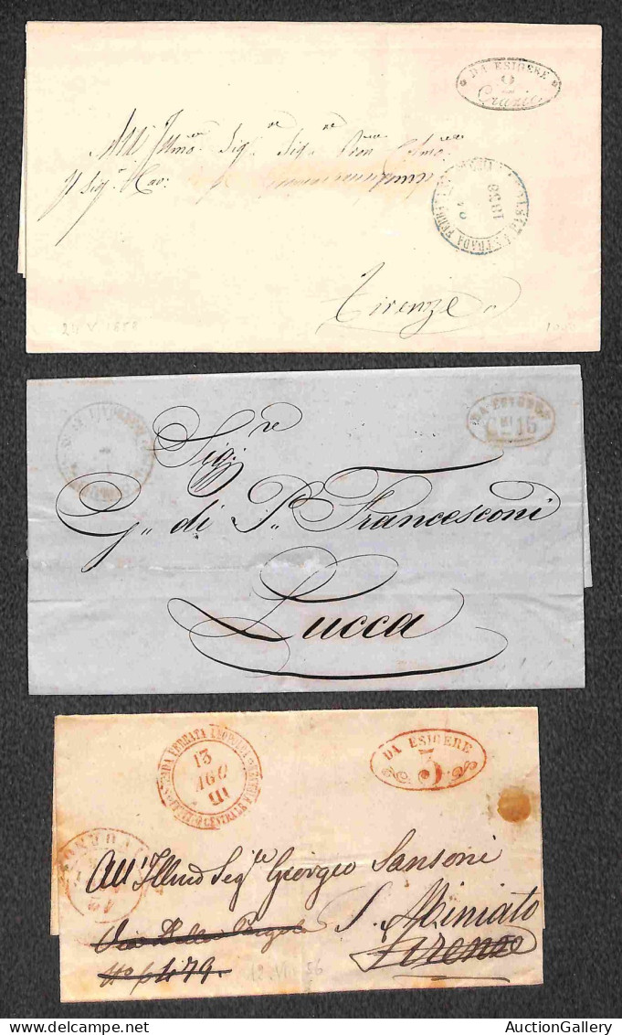 Lotti E Collezioni - Area Italiana  - TOSCANA - 1852/1862 - Strade Ferrate - Lotto Di 20 Buste E Lettere Del Periodo - Sonstige & Ohne Zuordnung