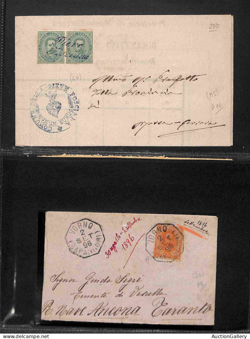 Lotti E Collezioni - Area Italiana  - REGNO - 1866/1905 - Collettorie E Numerali A Punti - Collezione Di Oltre 140 Buste - Other & Unclassified