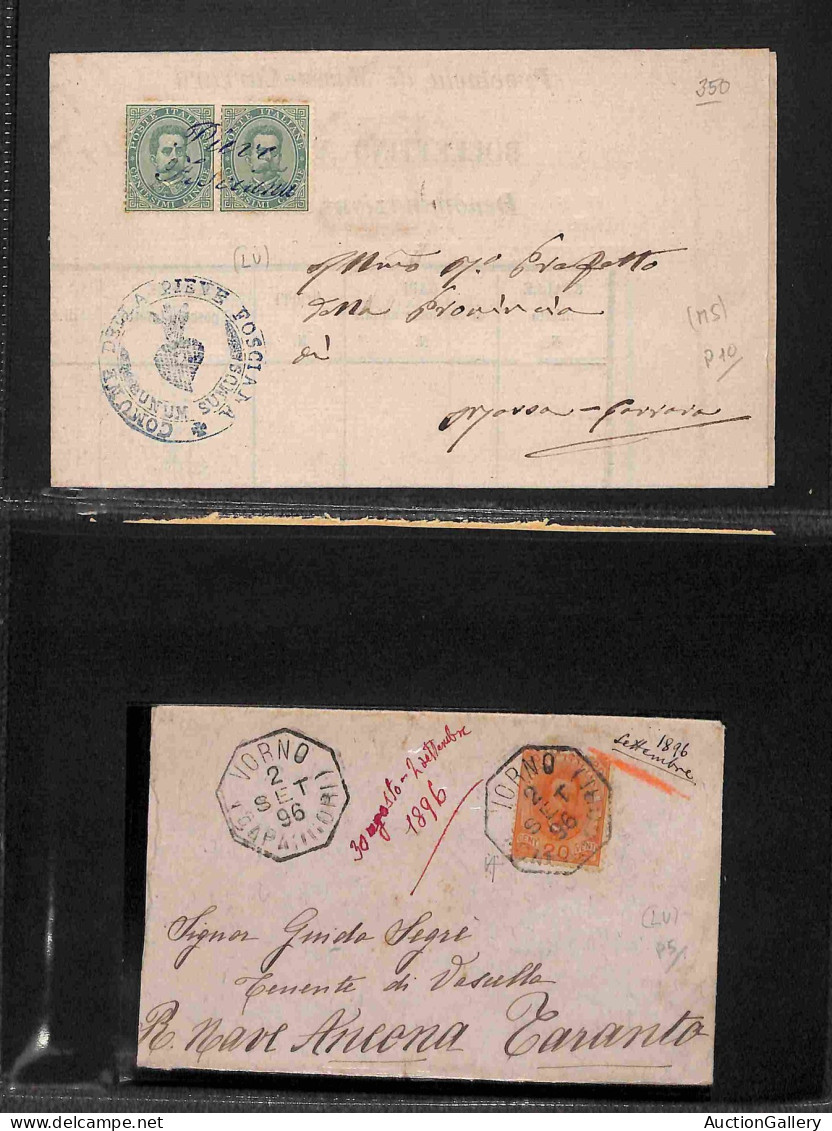 Lotti E Collezioni - Area Italiana  - REGNO - 1866/1905 - Collettorie E Numerali A Punti - Collezione Di Oltre 140 Buste - Altri & Non Classificati