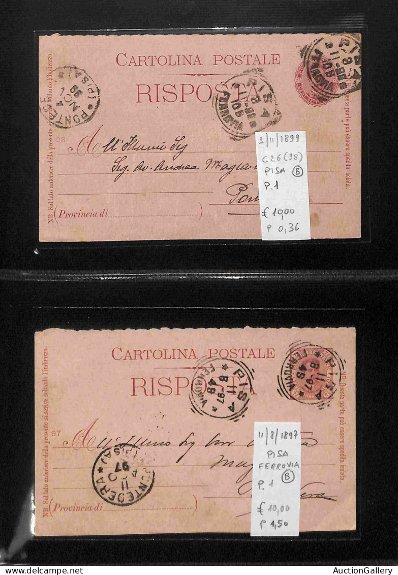 Lotti e Collezioni - Area Italiana  - REGNO - 1886/1912 - Tondo Riquadrati - Collezione di oltre 280 buste e cartoline d