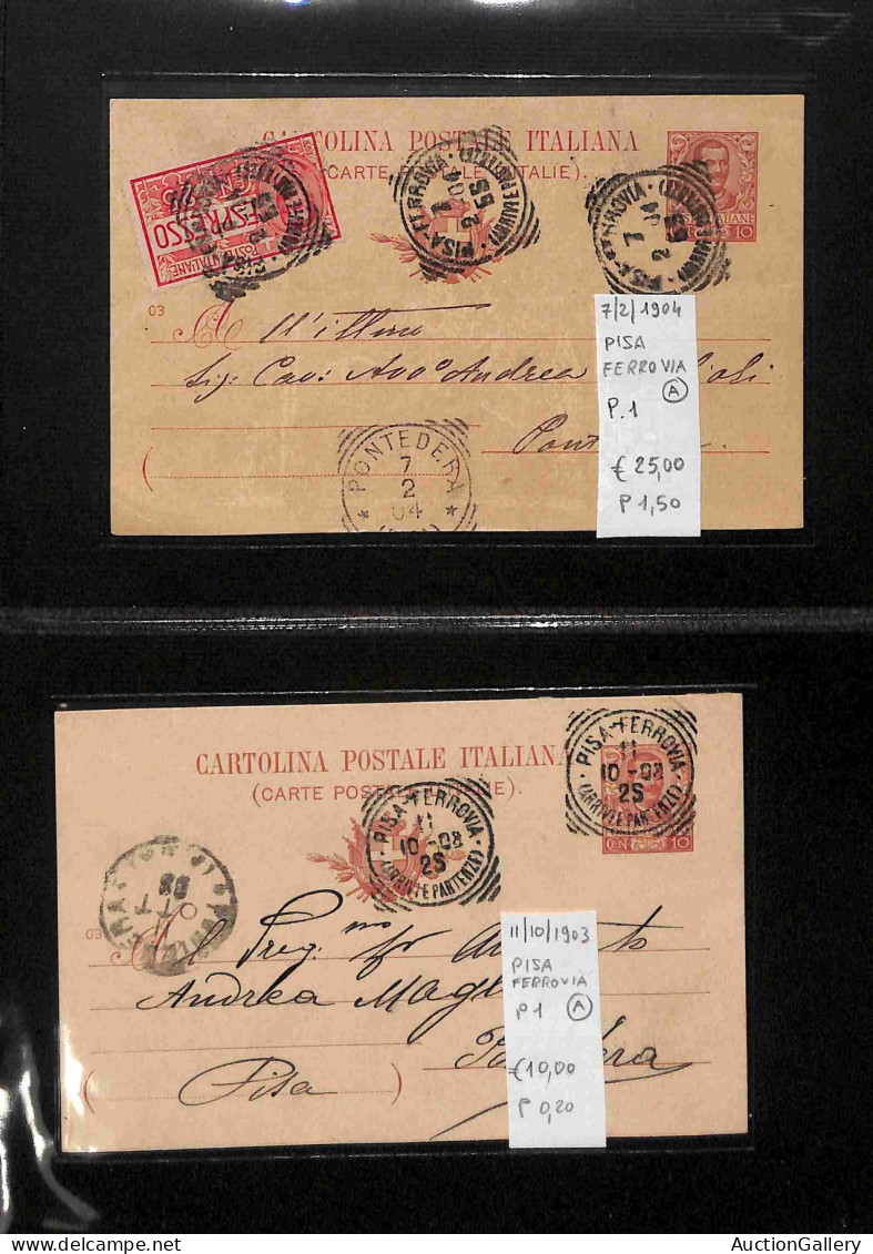 Lotti e Collezioni - Area Italiana  - REGNO - 1886/1912 - Tondo Riquadrati - Collezione di oltre 280 buste e cartoline d