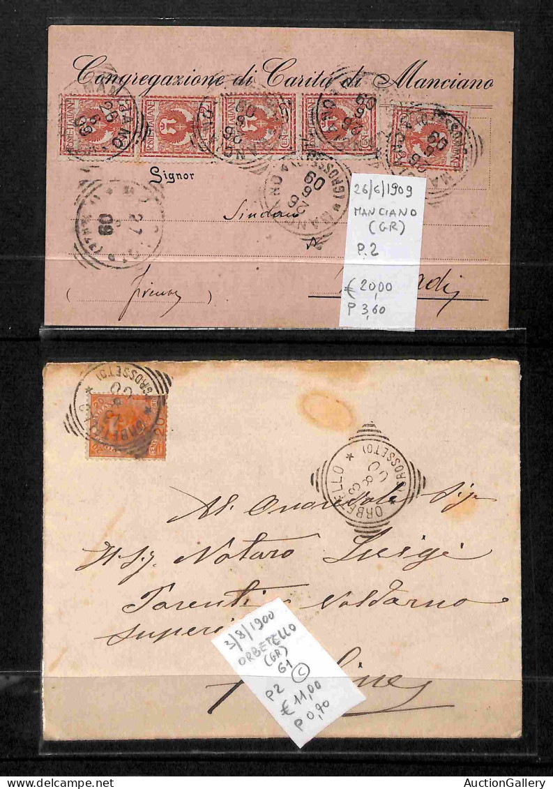 Lotti E Collezioni - Area Italiana  - REGNO - 1896/1914 - Tondo Riquadrati - Collezione Di Oltre 130 Buste E Cartoline D - Other & Unclassified