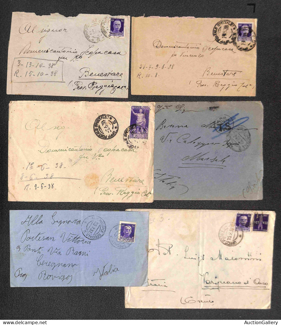 Lotti E Collezioni - Area Italiana  - REGNO - 1936/1938 - Guerra Di Spagna - Insieme Di 44 Lettere Affrancate Con Imperi - Sonstige & Ohne Zuordnung
