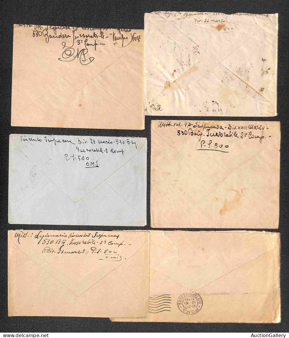 Lotti e Collezioni - Area Italiana  - REGNO - 1936/1938 - Guerra di Spagna - Insieme di 44 lettere affrancate con Imperi