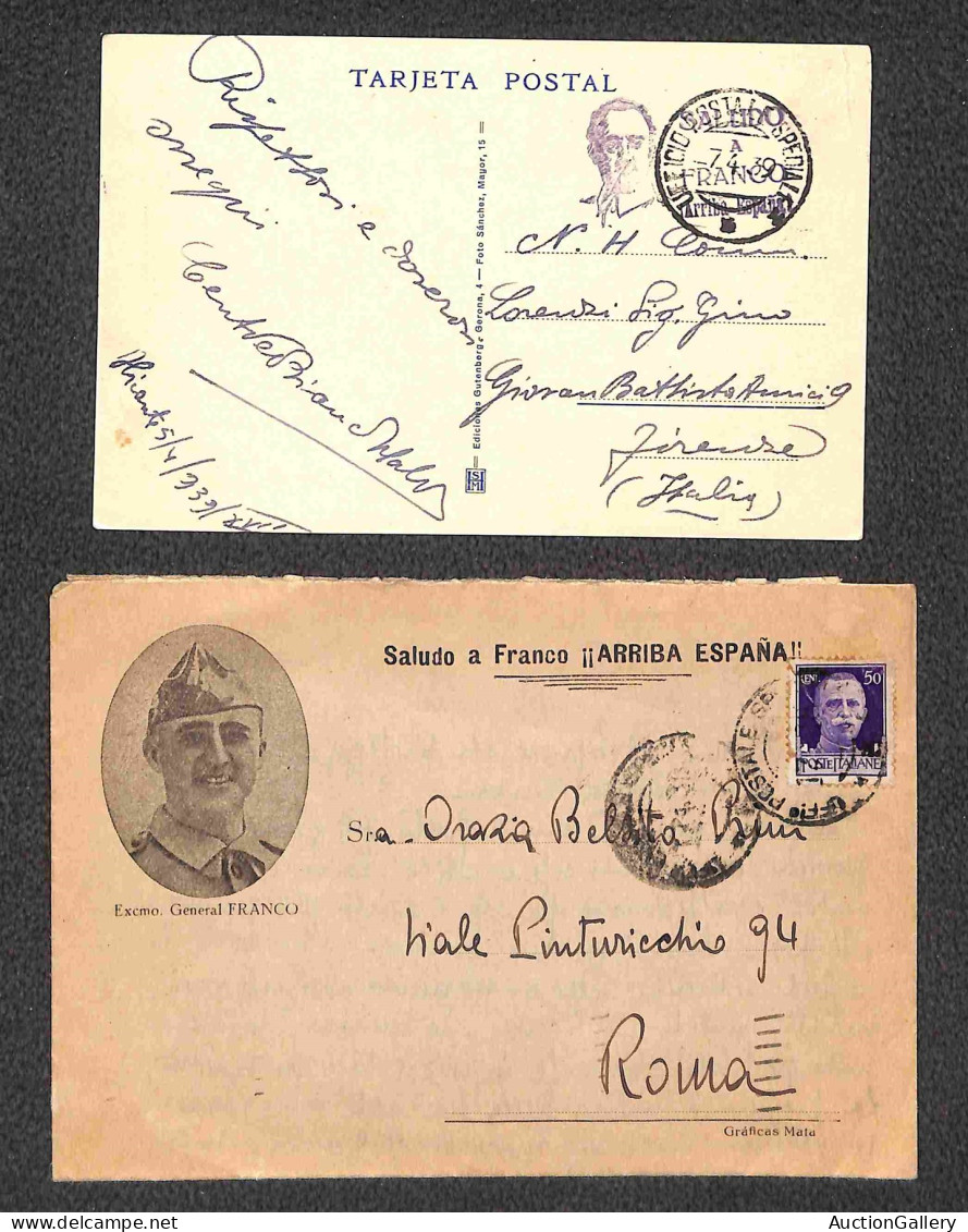 Lotti e Collezioni - Area Italiana  - REGNO - 1937/1939 - Guerra di Spagna - Insieme di 11 lettere affrancate con Imperi