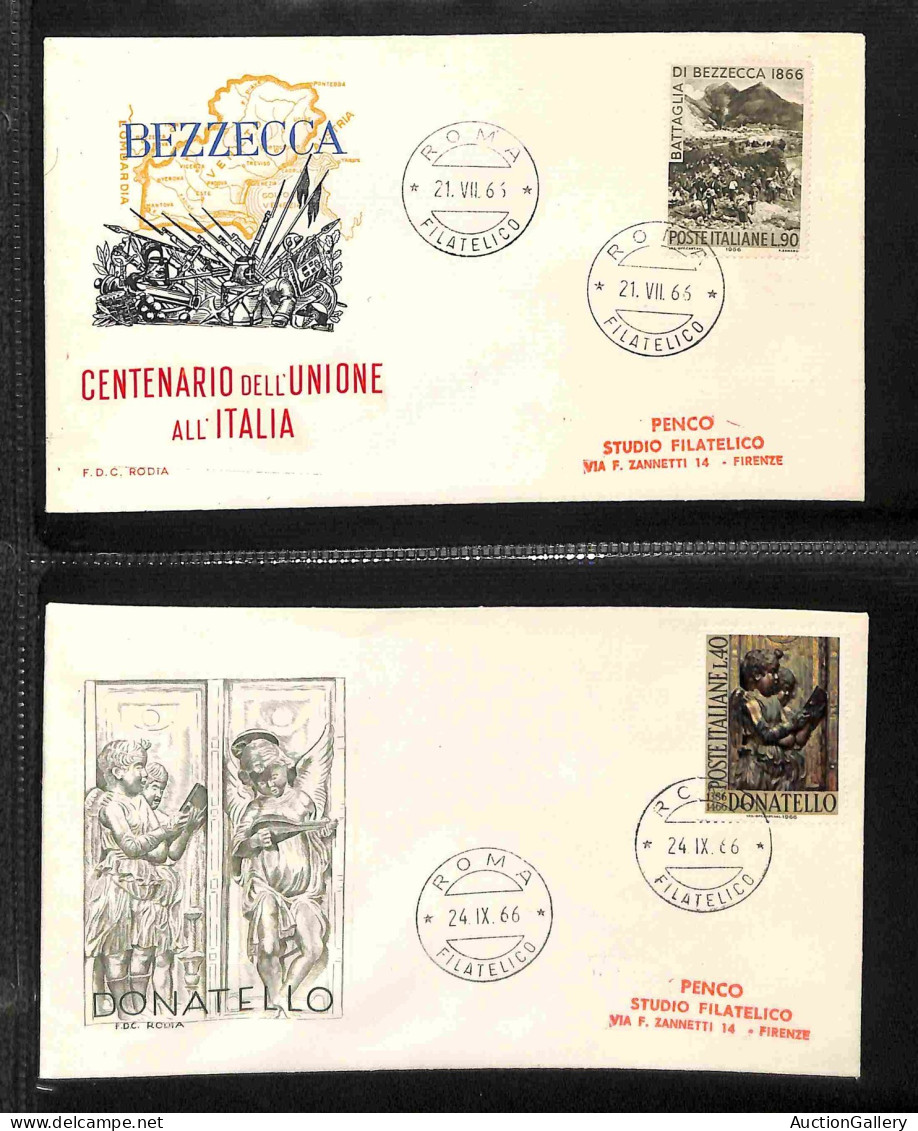 Lotti e Collezioni - Area Italiana  - REPUBBLICA - 1964/1996 - Collezione di FDC del periodo con ripetizioni in 7 album