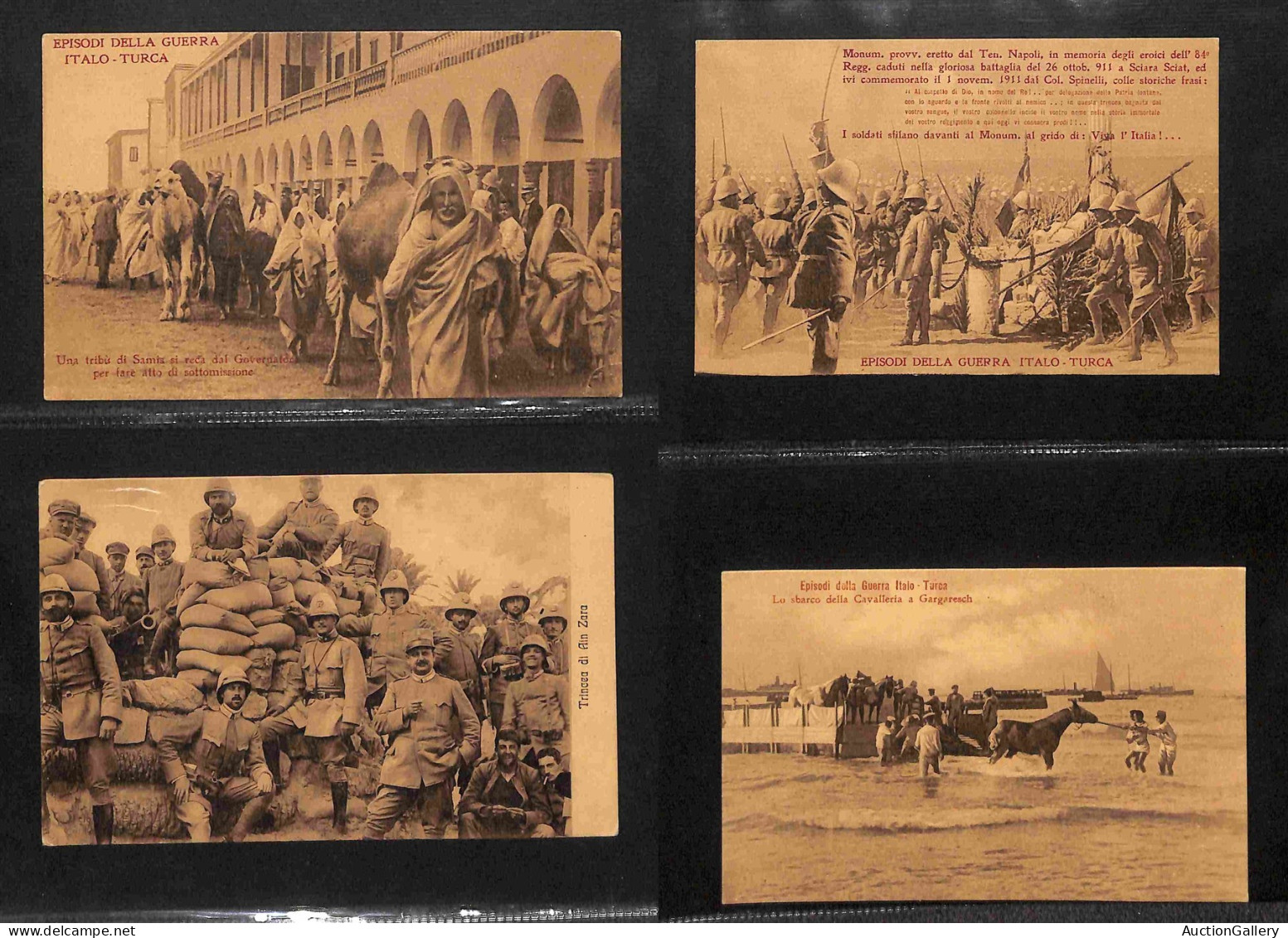 Lotti e Collezioni - Area Italiana  - CARTOLINE - Guerra Italo Turca/Conquista della Libia - 68 cartoline diverse illust