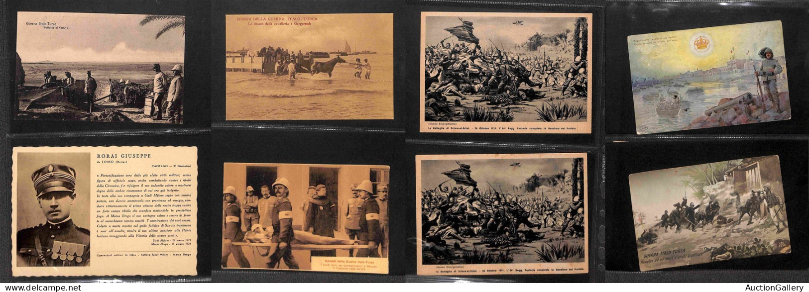 Lotti e Collezioni - Area Italiana  - CARTOLINE - Guerra Italo Turca/Conquista della Libia - 68 cartoline diverse illust