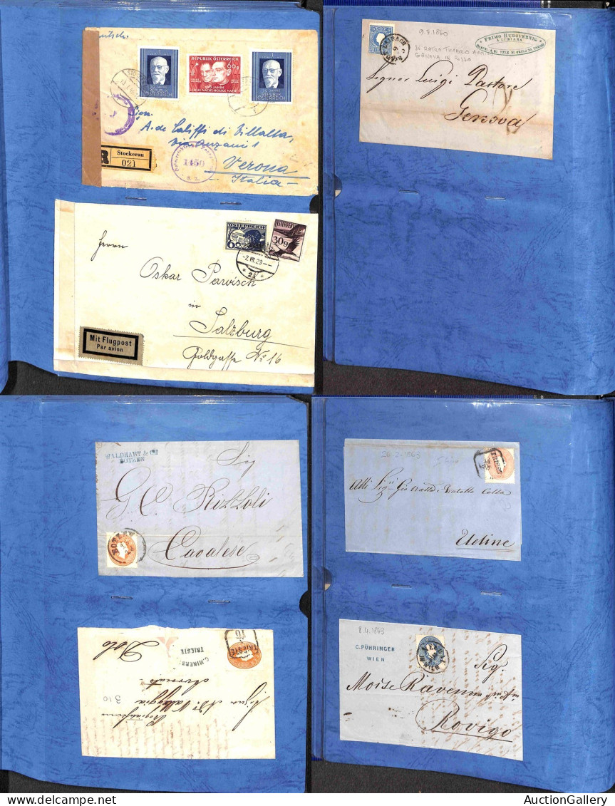 Lotti E Collezioni - Europa E Oltremare - AUSTRIA - 1880/1960 Circa - Lotto Di Oltre 170 Buste E Cartoline Del Periodo I - Autres & Non Classés