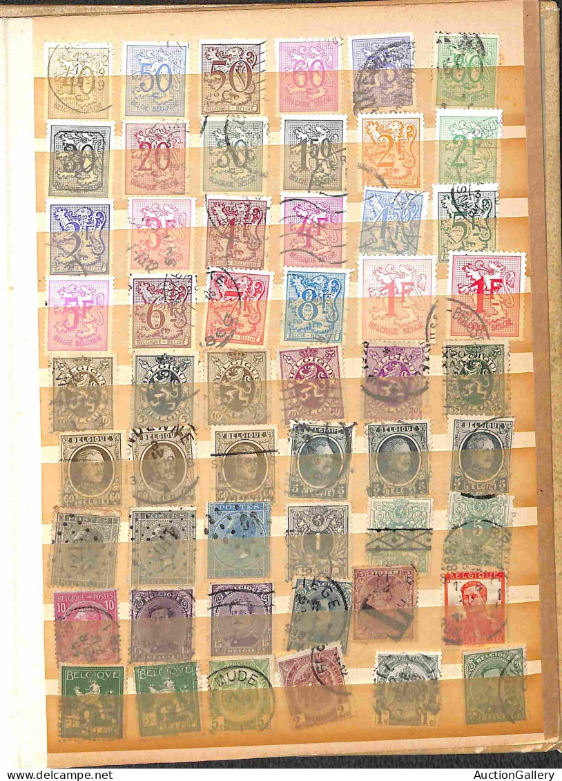Lotti e Collezioni - Europa e Oltremare - BELGIO - 1920/1980 - Piccolo insieme di circa 400 valori prevalentemente usati