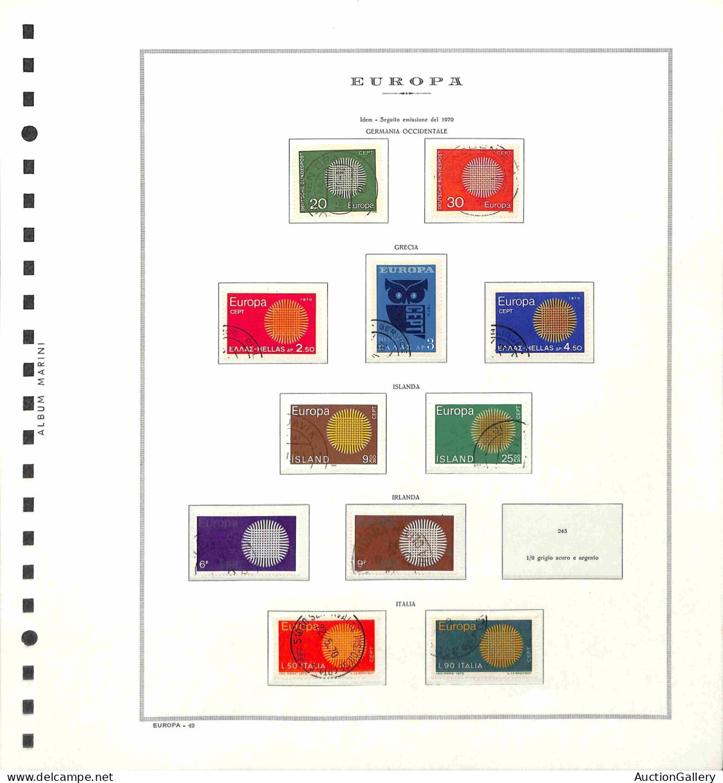 Lotti E Collezioni - Europa E Oltremare - EUROPA CEPT - 1956/1989 - Collezione Avanzata Di Valori Usati Del Periodo Mont - Other & Unclassified